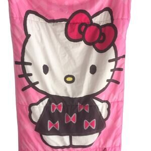 Hello Kitty Sleeping Bag Cozy Zip Up Pink White Multicolor Graphic 53"X29"